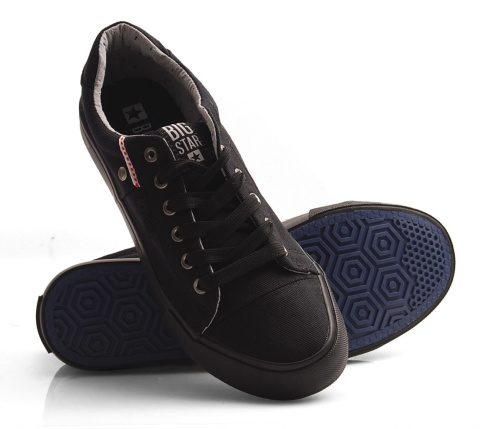 Big Star AA174096 czarne trampki+skarpetki Big Star AA174096 czarne trampki+skarpetki