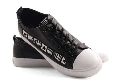 Big Star EE174069 czarne trampki + skarpetki Big Star EE174069 czarne trampki + skarpetki