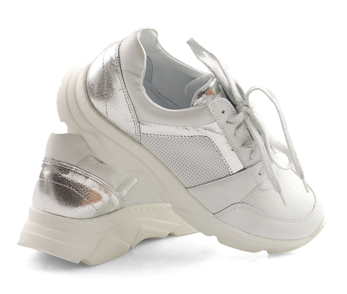 Contes 524 skórzane białe sneakersy