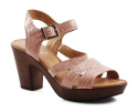 Contes 505S różowe skórzane sandały