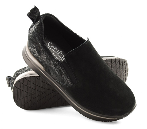Filippo DBT1512 czarne skórzane pólbuty Filippo DBT1512 czarne skórzane pólbuty