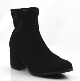 Filippo DBT1540 czarne zamszowe botki