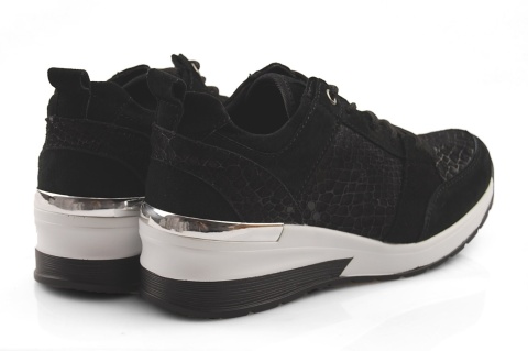 Filippo DP1505 czarne skórzane sneakersy Filippo DP1505 czarne skórzane sneakersy