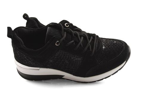 Filippo DP1505 czarne skórzane sneakersy Filippo DP1505 czarne skórzane sneakersy