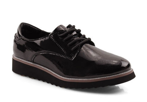 Filippo DP1514 czarne skórzane półbuty Filippo DP1514 czarne skórzane półbuty