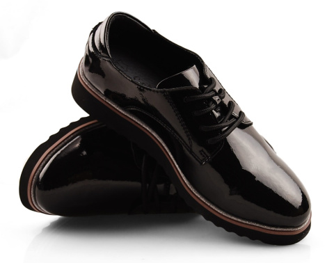 Filippo DP1514 czarne skórzane półbuty Filippo DP1514 czarne skórzane półbuty