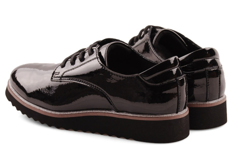 Filippo DP1514 czarne skórzane półbuty Filippo DP1514 czarne skórzane półbuty