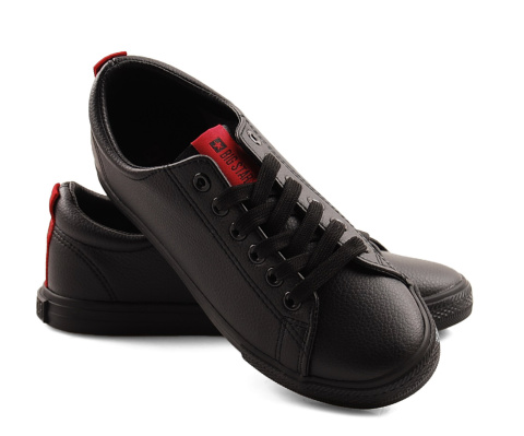 Big Star DD274687 czrne trampki + skarpetki Big Star DD274687 czrne trampki + skarpetki