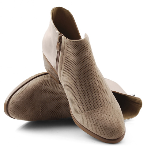 Filippo DBT2071 beżowo-złote botki Filippo DBT2071 beżowo-złote botki
