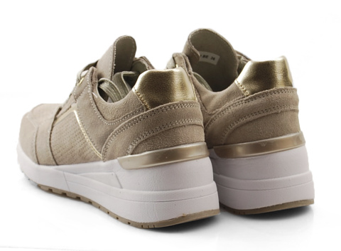 Filippo DP2003 beżowe skórzane sneakersy Filippo DP2003 beżowe skórzane sneakersy