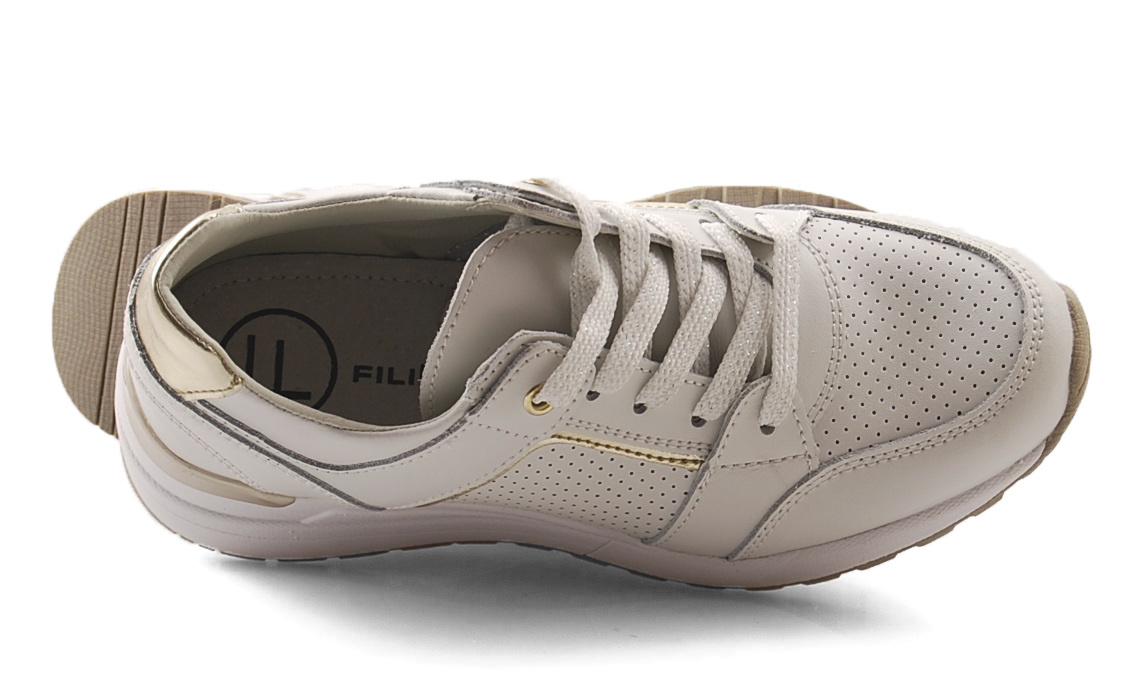Filippo DP2003 białe skórzane sneakersy