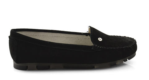 Filippo DP2037 czarne skórzane mokasyny