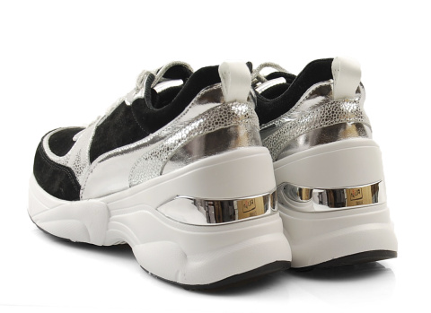 Filippo DP2056 czarne skórzane sneakersy Filippo DP2056 czarne skórzane sneakersy