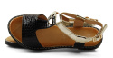 Filippo DS2099 czarno-złote sandały