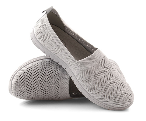 Filippo DTN2285/21 szare ażurowe półbuty