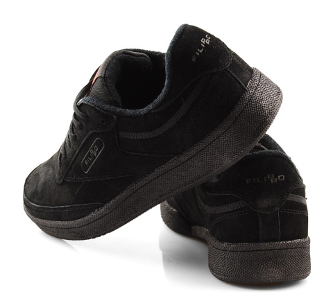 Filippo MSP2123 czarne skórzane półbuty Filippo MSP2123 czarne skórzane półbuty