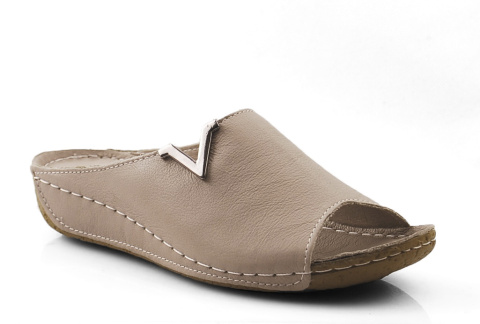 T.Sokolski L22-301 szare skórzane klapki T.Sokolski L22-301 szare skórzane klapki