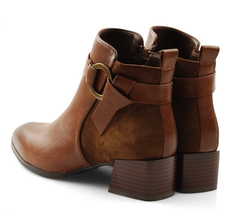 Filippo DBT3013 brązowe botki na słupku Filippo DBT3013 brązowe botki na słupku