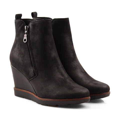 Filippo DBT452 czarne botki na koturnie Filippo DBT452 czarne botki na koturnie