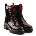 Filippo DBt3108 czarne lakierowane trapery
