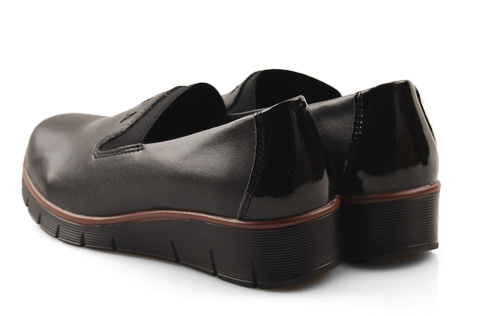Filippo DP3160 czarne skórzane półbuty Filippo DP3160 czarne skórzane półbuty