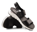 Filippo DS2140 czarne skórzane sandały