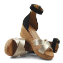 Maciejka 04565 złote skórzane sandały