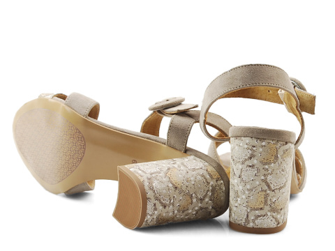 Maciejka 05004 beżowe skórzane sandały Maciejka 05004 beżowe skórzane sandały