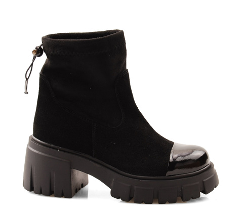 Maciejka 05231 czarne skórzane botki Maciejka 05231 czarne skórzane botki