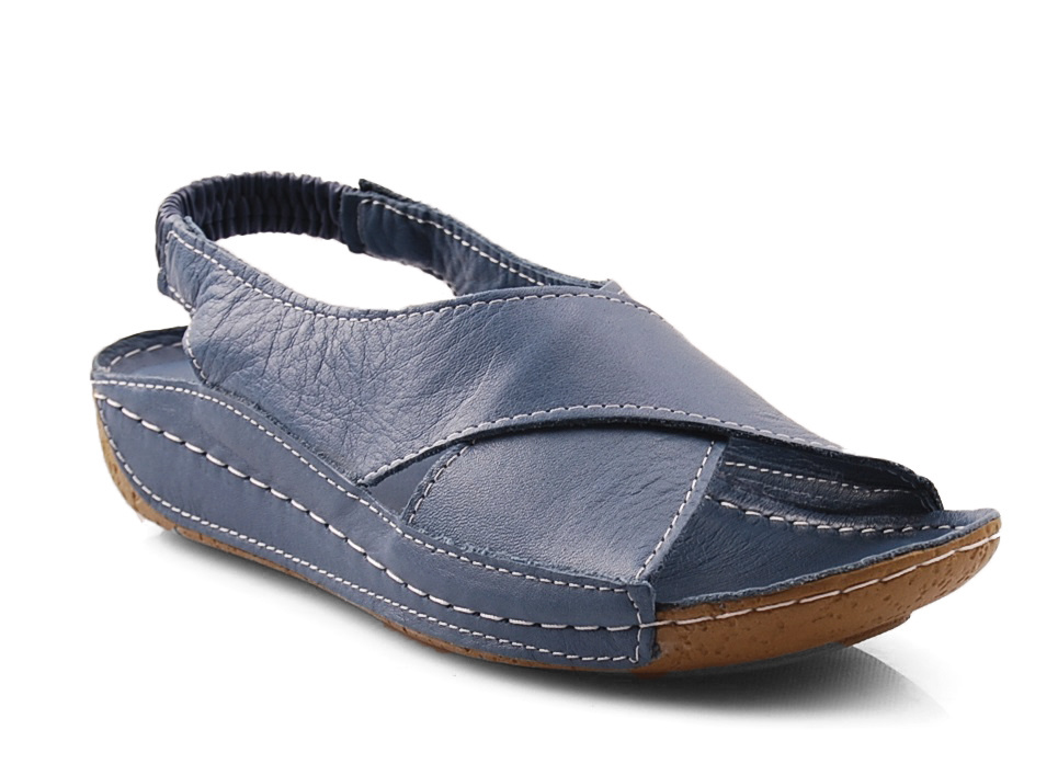 T.Sokolski WH 1001 niebieskie skórzane sandały