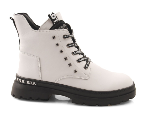 T.Sokolski Z21-305 białe skórzane trapery T.Sokolski Z21-305 białe skórzane trapery