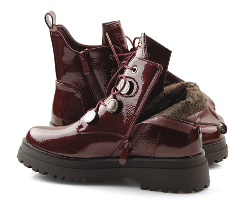 T.Sokolski Z21-39 bordowe trapery lakierowane