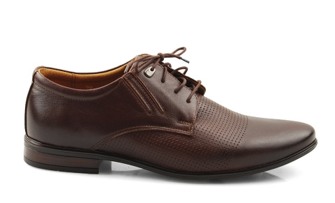 Activ 482 brązowe skórzane eleganckie półbuty Activ 482 brązowe skórzane eleganckie półbuty