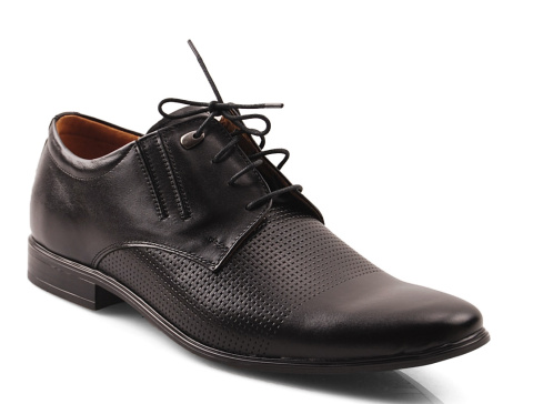 Activ 482 czarne skórzane eleganckie półbuty Activ 482 czarne skórzane eleganckie półbuty