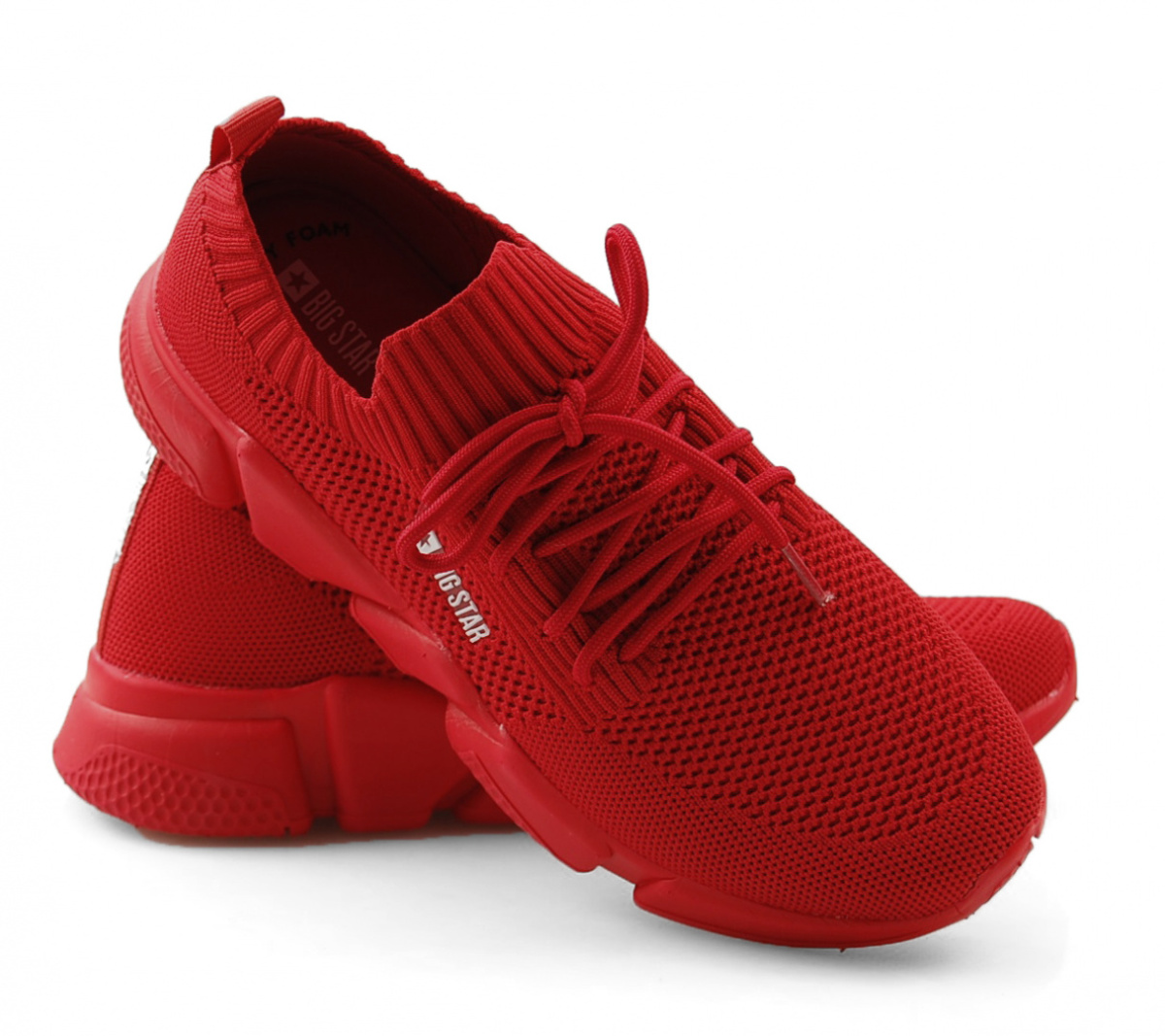 Big Star JJ274265 czerwone lekkie sneakersy