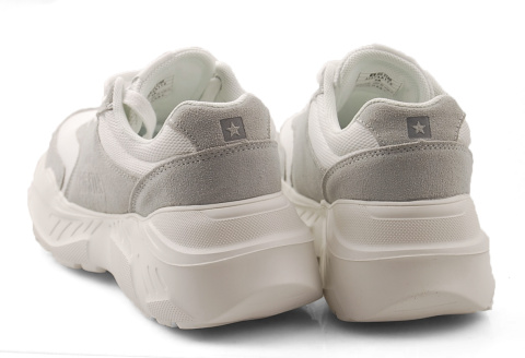 Big Star JJ274A112 biało-szare półbuty na platformie Big Star JJ274A112 biało-szare półbuty na platformie