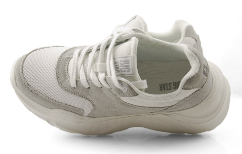 Big Star JJ274A112 biało-szare półbuty na platformie Big Star JJ274A112 biało-szare półbuty na platformie