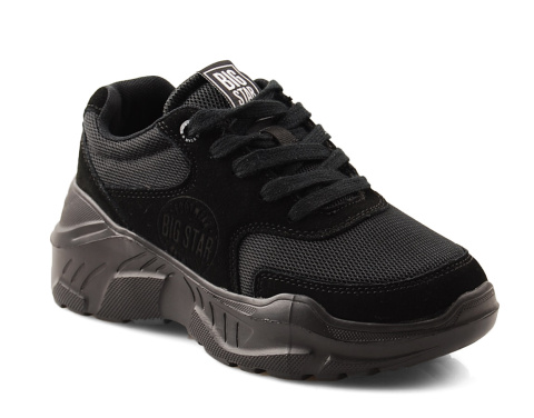 Big Star JJ274A113 czarne półbuty na platformie Big Star JJ274A113 czarne półbuty na platformie