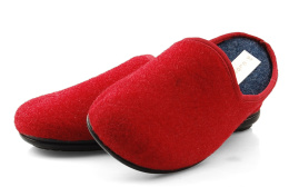 Cloxx U67515 czerwone filcowe kapcie