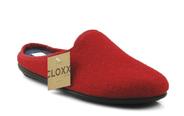 Cloxx U67515 czerwone filcowe kapcie