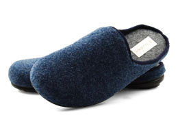 Cloxx U67515 granatowe filcowe kapcie