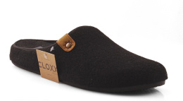Cloxx U69515 czarne filcowe kapcie