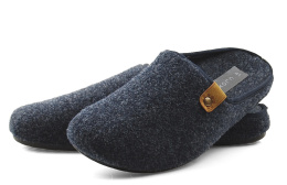 Cloxx U69515 granatowe filcowe kapcie