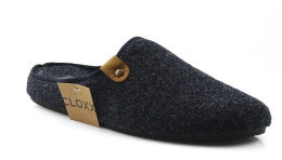 Cloxx U69515 granatowe filcowe kapcie