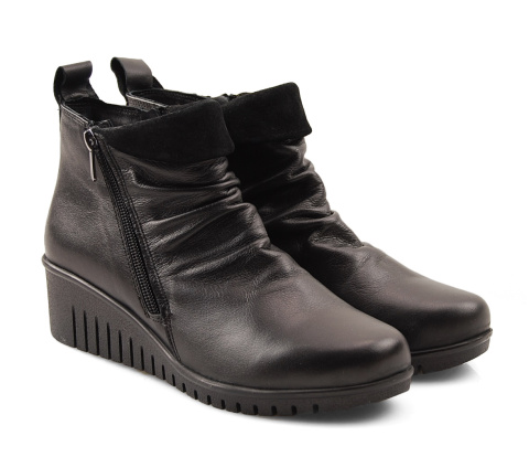 Comfortabel 962319 czarne skórzane botki Comfortabel 962319 czarne skórzane botki