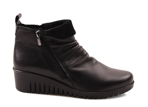 Comfortabel 962319 czarne skórzane botki Comfortabel 962319 czarne skórzane botki