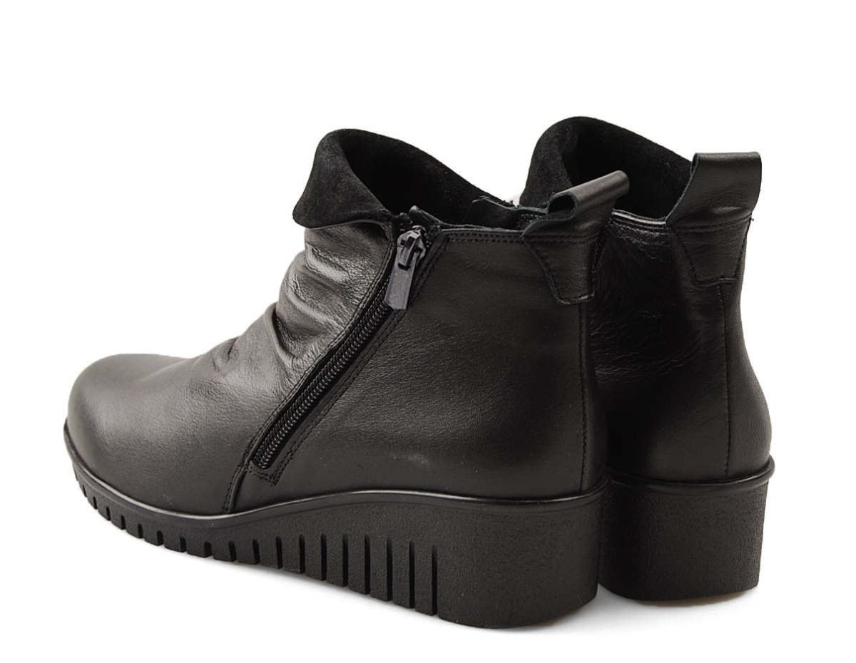 Comfortabel 962319 czarne skórzane botki Comfortabel 962319 czarne skórzane botki