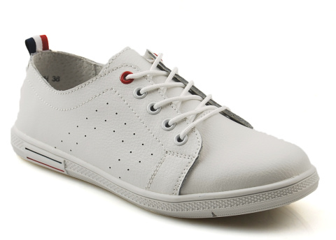 Filippo DP3508/23 białe skórzane trampki Filippo DP3508/23 białe skórzane trampki