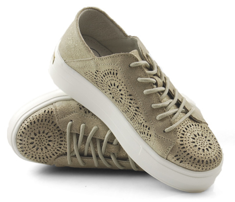 Filippo DP3529 złote skórzane półbuty Filippo DP3529 złote skórzane półbuty