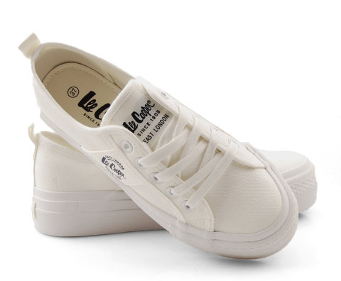 Lee Cooper LCW-22-31-0837L białe trampki Lee Cooper LCW-22-31-0837L białe trampki